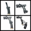 Адаптер ВВД (CTM TAC) под магазин AAP-01/Glock HPA M4 (Blue/Silver)