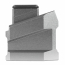Увеличенная пятка магазина (CTM TAC) AAP-01/Glock (Gray)