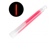 Химический источник света 15 см с крючком (Красный)