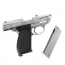 Страйкбольный пистолет (WE) Walther P38S с глушителем GBB (Silver)