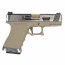 Страйкбольный пистолет (WE) GLOCK 19 Custom TAN/Silver/Gold GBB