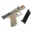 Страйкбольный пистолет (WE) GLOCK 19 Custom TAN/Silver/Gold GBB