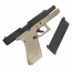 Страйкбольный пистолет (East Crane) Glock 17 gen.5 Black/TAN EC-1102-DE1