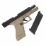 Страйкбольный пистолет (East Crane) Glock 18C gen.3 Black/Tan EC-1103 DE1