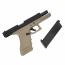 Страйкбольный пистолет (East Crane) Glock 17 gen.3 Black/TAN EC-1101-DE1