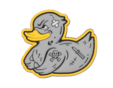 Патч Утка с татуировками ПВХ серая 