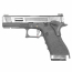 Страйкбольный пистолет (WE) GLOCK 17 Custom Force GBB (Black/Silver/Silver)