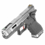 Страйкбольный пистолет (WE) GLOCK 17 Custom Force GBB (Black/Silver/Silver)