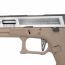 Страйкбольный пистолет (WE) GLOCK 18C Custom Force GBB (Tan/Silver/Silver) 
