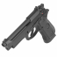 Страйкбольный пистолет (KJW) M9A1 (Black) CO2 