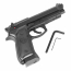 Страйкбольный пистолет (KJW) M9A1 (Black) CO2 