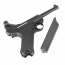 Страйкбольный пистолет (WE) LUGER P08 Short GBB (Black)