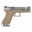 Страйкбольный пистолет (WE) GLOCK 18C Custom Force GBB (Tan/Silver/Silver) 