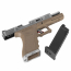 Страйкбольный пистолет (WE) GLOCK 18C Custom Force GBB (Tan/Silver/Silver) 