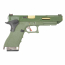 Страйкбольный пистолет (WE) GLOCK 34 Custom Force Type A GBB (Olive/Olive/Gold)