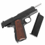 Страйкбольный пистолет (Cybergun) AO 1911 GBB (Matt Black with Wood Grip)