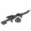 Страйкбольный пулемет (AirsoftSports) LCT РПК RPKS74MN (AS34)