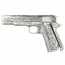 Страйкбольный пистолет (WE) COLT 1911 Classic FLORAL GBB (Silver)