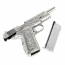 Страйкбольный пистолет (WE) COLT 1911 Classic FLORAL GBB (Silver)