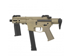 Страйкбольный пистолет-пулемёт (S&T) EMG Angstadt Arms SCW-9 4 inch G3 AEG (TAN)