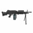 Страйкбольный пулемет (A&K) MK46 (Пластик) Black