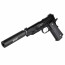 Страйкбольный пистолет (RWA) Colt Nighthawk Custom Covert OPS c глушителем CO2