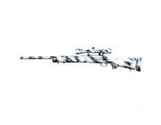 Страйкбольная винтовка (BullGear Custom) Cyma CM702 M24 покраска Зима (Оптика/Spring 170м/с)