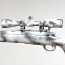 Страйкбольная винтовка (BullGear Custom) Cyma CM702 M24 покраска Зима (Оптика/Spring 170м/с)