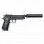 Страйкбольный пистолет (KJW) M9A1 металл CO2 KP9A1 W/SILENCER (GC-9606A1 W/SL)