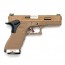 Страйкбольный пистолет (WE) GLOCK 17 Custom TAN/TAN/Silver (GGB-0386TT-TS)