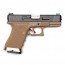 Страйкбольный пистолет (WE) GLOCK 19 Custom TAN/Black/Silver (GGB-0382TT-BS)