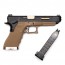 Страйкбольный пистолет (WE) GLOCK 34 Custom TAN/Black/Gold (GGB-0390TT-BG)