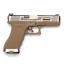 Страйкбольный пистолет (WE) GLOCK 18C Custom TAN/Silver/Gold (GGB-0385TT-SG)