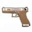 Страйкбольный пистолет (WE) GLOCK 18C Custom TAN/Silver/Gold (GGB-0385TT-SG)