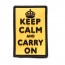 Нашивка 3D-Patch Keep Calm and Carry