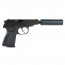Страйкбольный пистолет (WE) PM Макаров с глуш. (Black) GGB-0384TM